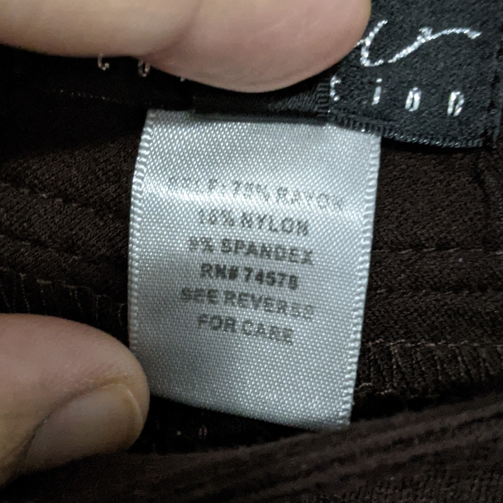 Caché Contour Brown Seamed Stirrup Skinny Pants 4 - Picture 6 of 9